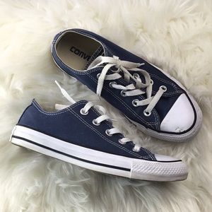 Blue Lace-Up Converse